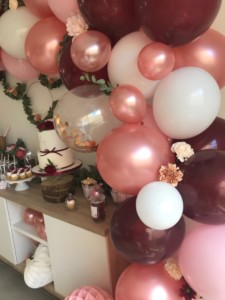 Guirlande de ballons - décoration - baby shower- organisatrice