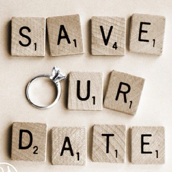 save the date scrable