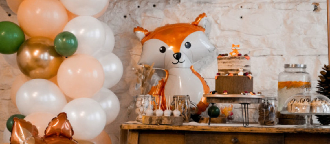 Ballon Renard Mini Orange - Animaux de la Forêt 
